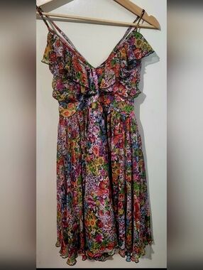 Akualani Floral Ruffle Mini Sundress - Multicolor